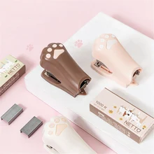 Cute Cartoon Cat Paw Stapler with 1000pcs 12# Staples Kawaii Stationery Mini Binding Supplies Office School Accessories
Cute Cartoon Cat Paw Stapler with 1000pcs 12# Staples Kawaii Stationery Mini Binding Supplies Office School Accessories
