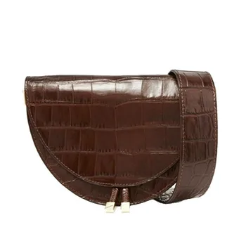Ins Fashion Brown and Black Crocodile Saddle Crossbody and Handbag Round Handbag Women Vintage Half Circle Bags Drop Shipping
Ins Fashion Brown and Black Crocodile Saddle Crossbody and Handbag Round Handbag Women Vintage Half Circle Bags Drop Shipping