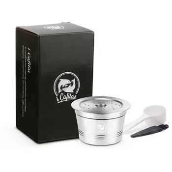 Stainless steel Refillable Coffee Capsule Pod Filter Dripper Tamper Compatible with caffitaly Coffee Machine
Stainless steel Refillable Coffee Capsule Pod Filter Dripper Tamper Compatible with caffitaly Coffee Machine