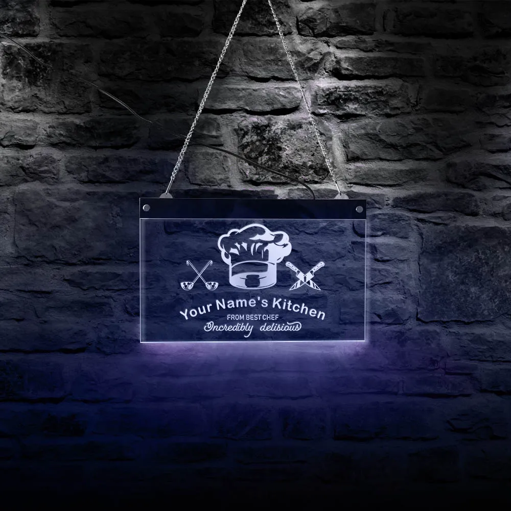 Incredibly Delicious From Best Chef Modern Style Kitchen Lighting Decor Custom Name LED Neon Sign Personalized Your Name Plaque
Incredibly Delicious From Best Chef Modern Style Kitchen Lighting Decor Custom Name LED Neon Sign Personalized Your Name Plaque