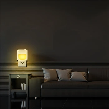 Light Sensor Mini Plug-in Dimmable LED Night Light Bedside Wall Lamp Home Indoor Decor AC100-240V Novelty Square Baby Gift 
Light Sensor Mini Plug-in Dimmable LED Night Light Bedside Wall Lamp Home Indoor Decor AC100-240V Novelty Square Baby Gift