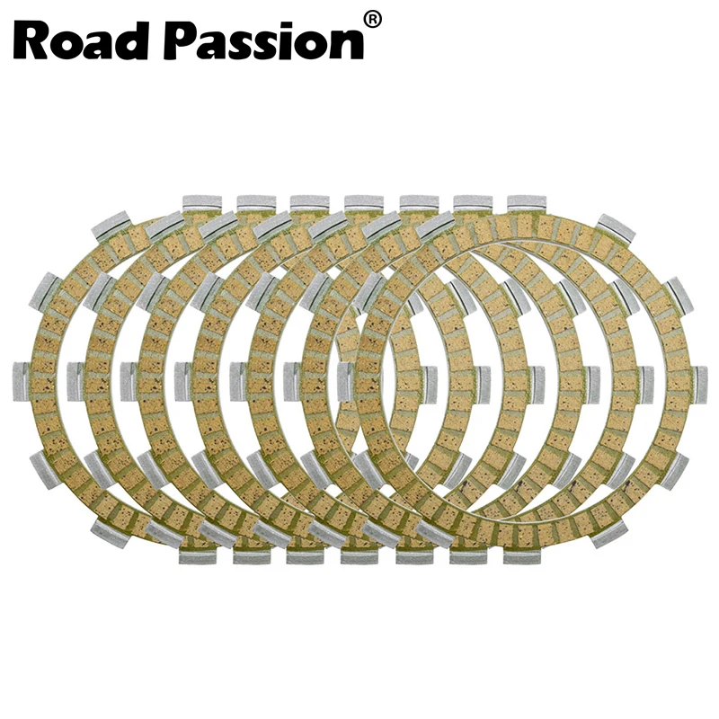 

Road Passion 7pcs Motorcycle Paper Base Clutch Friction Plate Set for SUZUKI DR350 1990-2000 SV400 GSX750 RGV250 Gamma 1991