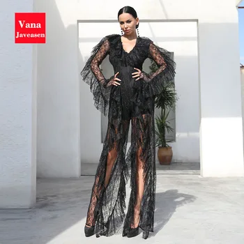 Hollow Out V-neck Sexy Jumpsuits Women Long Sleeve Lace Ruffled Jumpsuit Streetwear Rompers Women Clothes Jumpsuits
Hollow Out V-neck Sexy Jumpsuits Women Long Sleeve Lace Ruffled Jumpsuit Streetwear Rompers Women Clothes Jumpsuits