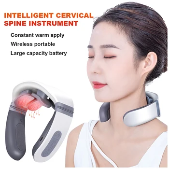 2020 Smart 4D Magnetic Pulse Heated Electric Neck Massager Far Infrared Heating Pain Relief Cervical Shoulder Massage Machine
2020 Smart 4D Magnetic Pulse Heated Electric Neck Massager Far Infrared Heating Pain Relief Cervical Shoulder Massage Machine