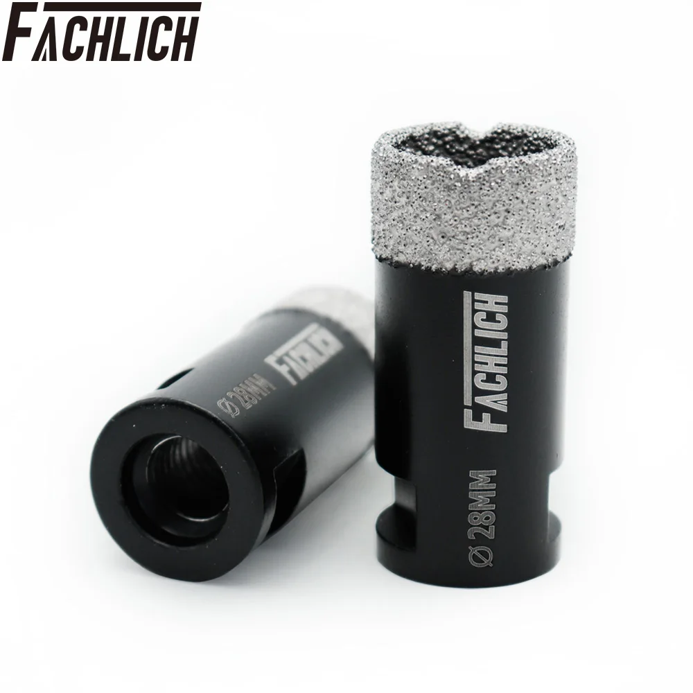 FACHLICH 2pcs Diamond Dry Drill Core Bits Hole Cutter Porcelain Drilling Core Bits for Ceramic Tile Hole Saw M14 thread 
FACHLICH 2pcs Diamond Dry Drill Core Bits Hole Cutter Porcelain Drilling Core Bits for Ceramic Tile Hole Saw M14 thread