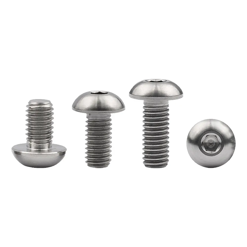 6 Pcs Titanium Bolts M5X8 10 12 15mm ISO7380 Half Round Head Hexagon Screw for Bottle Cage Holder Bolt Ti Screws
6 Pcs Titanium Bolts M5X8 10 12 15mm ISO7380 Half Round Head Hexagon Screw for Bottle Cage Holder Bolt Ti Screws