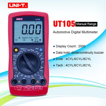 UNI-T UT105 Digital Multimeter Handheld AC DC voltmeter DC Ammeter tester voltage current resistance testing meter
UNI-T UT105 Digital Multimeter Handheld AC DC voltmeter DC Ammeter tester voltage current resistance testing meter