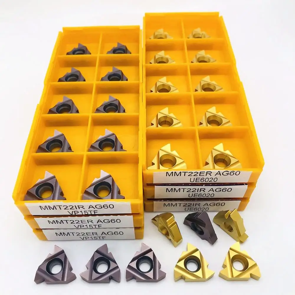 MMT 22ER 22IR AG60 VP15TF UE6020 US735 thread turning tool cutting tool external thread lathe tool CNC carbide thread insert
MMT 22ER 22IR AG60 VP15TF UE6020 US735 thread turning tool cutting tool external thread lathe tool CNC carbide thread insert