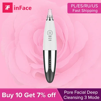 inFace Electric Blackheads Pore Remover Face Nose Vaccum Deep Cleaning Blackheads Skin Care Vacuum Pore Cleaner Beauty Tool
inFace Electric Blackheads Pore Remover Face Nose Vaccum Deep Cleaning Blackheads Skin Care Vacuum Pore Cleaner Beauty Tool