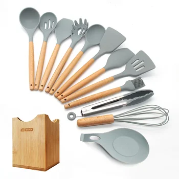 New 11/12 Kitchen Utensils Set Silicone Kitchen Cooking Tools,cooking Utensil Wooden Spatula for Nonstick Kitchenware Light Gray
New 11/12 Kitchen Utensils Set Silicone Kitchen Cooking Tools,cooking Utensil Wooden Spatula for Nonstick Kitchenware Light Gray