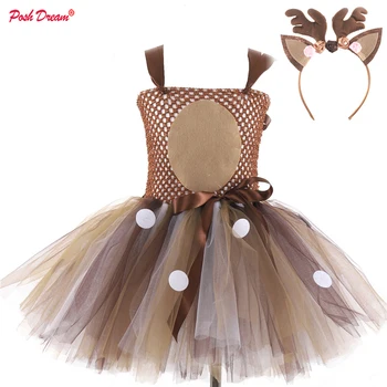 Deer Tutu Dress Happy Purim Baby Girls 1st Birthday Party Dresses Carnival Halloween Winter Cosplay Costume Clothes For Kids
Deer Tutu Dress Happy Purim Baby Girls 1st Birthday Party Dresses Carnival Halloween Winter Cosplay Costume Clothes For Kids