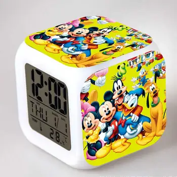 Anime Minnie Mickey Mouse Figures Alarm CLock LED Colorful Touch Light Thermometer Kids Toy
Anime Minnie Mickey Mouse Figures Alarm CLock LED Colorful Touch Light Thermometer Kids Toy