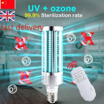 60W E27 Disinfection Sterilize Lamp LED Corn Bulb Kill Bactericidal Light With Remote Control EU US Plug Disinfection Lamp
60W E27 Disinfection Sterilize Lamp LED Corn Bulb Kill Bactericidal Light With Remote Control EU US Plug Disinfection Lamp