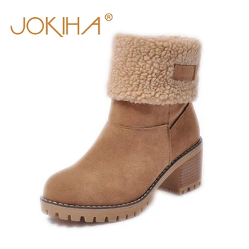 Cheap Sale 2019 Winter Women Fashion Ankle Boots Flock High Heel Short Booties For Ladies Big Size 43 Woman Botas Fur Warm Shoes
Cheap Sale 2019 Winter Women Fashion Ankle Boots Flock High Heel Short Booties For Ladies Big Size 43 Woman Botas Fur Warm Shoes