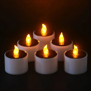 1Pcs New Candles/Flameless Electronic Solar LED Plastic Solar Energy Candle Yellow Solar Power LED Tea Lights Lamp For Outdoor
1Pcs New Candles/Flameless Electronic Solar LED Plastic Solar Energy Candle Yellow Solar Power LED Tea Lights Lamp For Outdoor