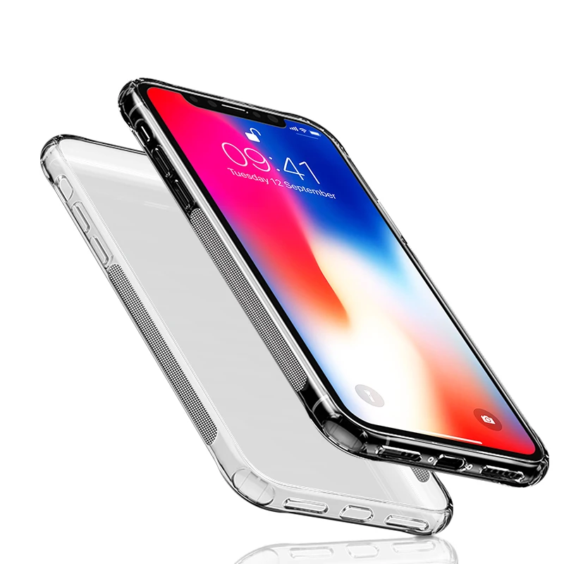 Прозрачный силиконовый чехол SmartDevil для IPhone 7 8 plus Xr XS Max прозрачный ТПУ телефона X