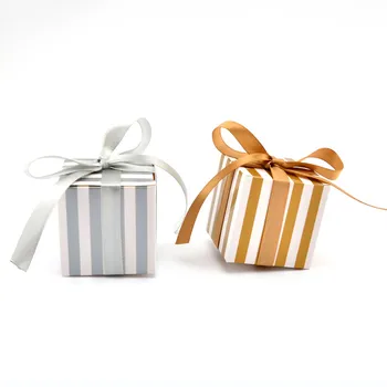 50pcs Silver And Gold Vertical Stripes Candy Box With Ribbon Wedding Favors Gift Boxes Wedding Party Favor Decoration
50pcs Silver And Gold Vertical Stripes Candy Box With Ribbon Wedding Favors Gift Boxes Wedding Party Favor Decoration