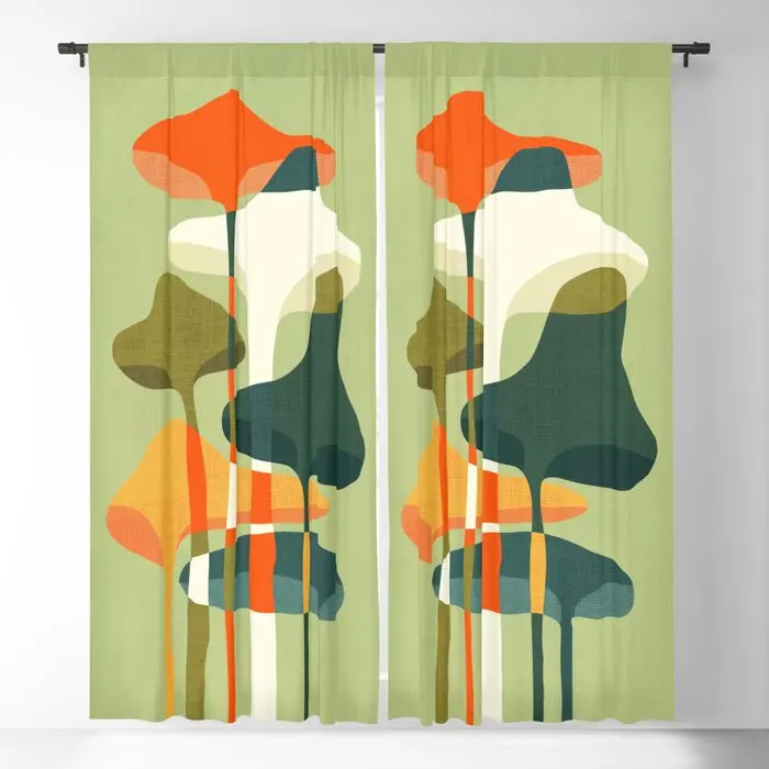 

Little Mushroom Blackout Curtains 3D Print Window Curtains For Bedroom Living Room Decor Window Treatments