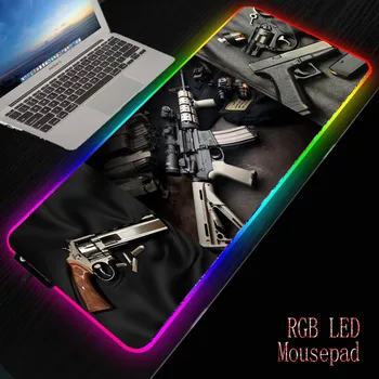 Mairuige Gun Gaming Mouse Pad RGB Large Gamer Mousepad USB LED Lighting Backlit Computer Mat Keyboard Desk Pad for CSGO
Mairuige Gun Gaming Mouse Pad RGB Large Gamer Mousepad USB LED Lighting Backlit Computer Mat Keyboard Desk Pad for CSGO