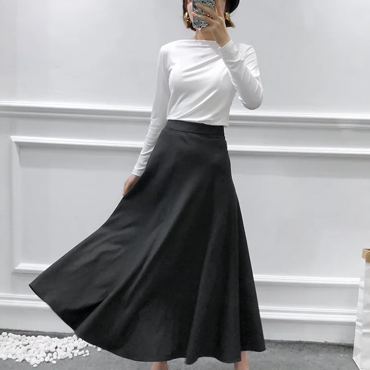 Overplus of Goods Exported to Europe And US Women's 2019 Autumn And Winter New Style High Waist Skirt A- line Hem England Versat
Overplus of Goods Exported to Europe And US Women's 2019 Autumn And Winter New Style High Waist Skirt A- line Hem England Versat