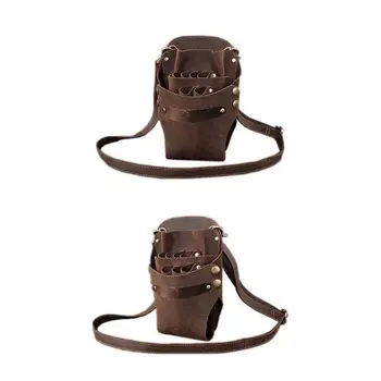 Leather Hairdressing Tool Scissors Comb Pouch Bag Hair Stylist Pocket with Shoulder Belt 
Leather Hairdressing Tool Scissors Comb Pouch Bag Hair Stylist Pocket with Shoulder Belt