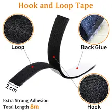 8M long and 20mmwide Self adhesive Hook and Loop Fastener Tape nylon sticker velcros adhesive with Glue for DIY crochet
8M long and 20mmwide Self adhesive Hook and Loop Fastener Tape nylon sticker velcros adhesive with Glue for DIY crochet