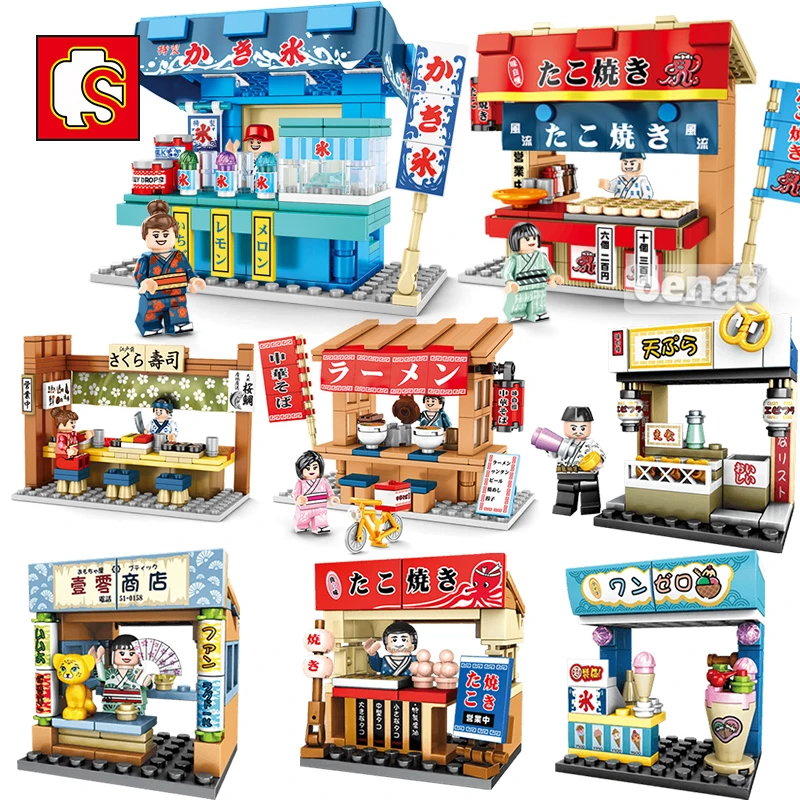 SEMBO blocks for Children City Japanese Sakura street view sushi restaurant Shop Building Block for kids boys gift educational
SEMBO blocks for Children City Japanese Sakura street view sushi restaurant Shop Building Block for kids boys gift educational