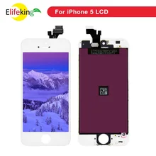 Ensemble écran tactile LCD de remplacement, pour iPhone 5 5s 5c, 10 pièces/lot=