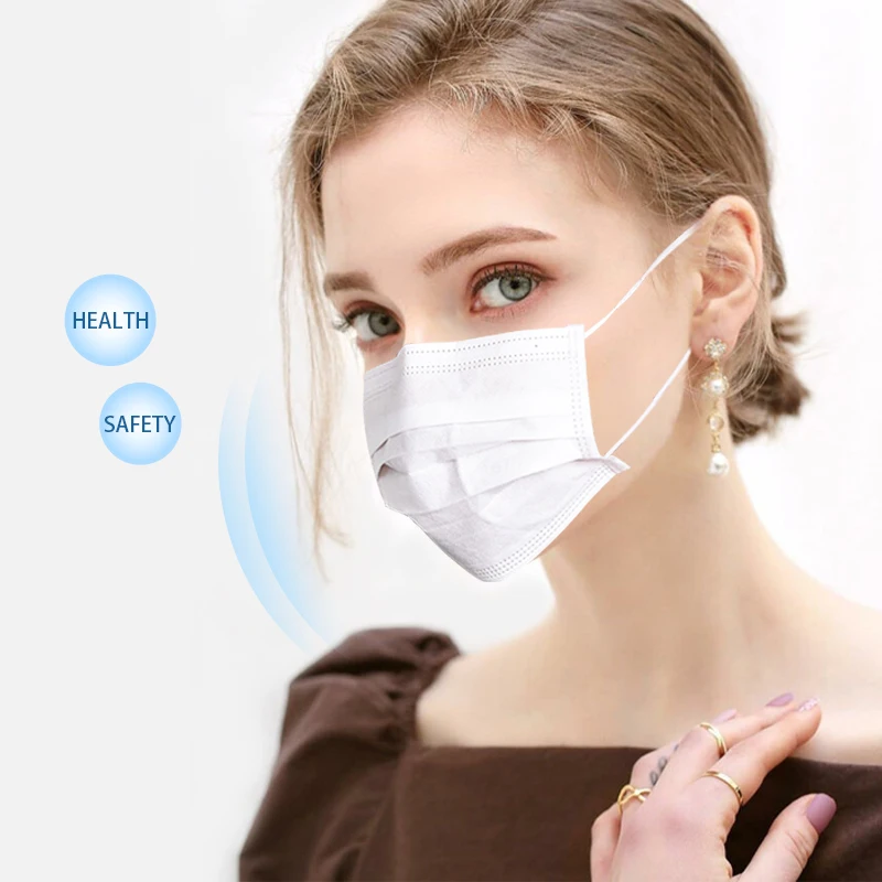 Classic white Disposable Non-Woven Masks Protection masque Three-layer Filter Anti-dust Mouth Unisex Coronavirus mouth face Mask
Classic white Disposable Non-Woven Masks Protection masque Three-layer Filter Anti-dust Mouth Unisex Coronavirus mouth face Mask
