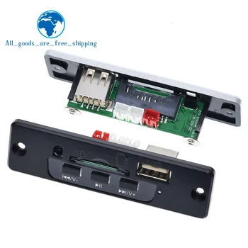 TZT 3.7V-5V Power MP3 WAV Format decoder board 3W + 3W Amplifier SD/MMC U Disk MP3 module decoding audio
TZT 3.7V-5V Power MP3 WAV Format decoder board 3W + 3W Amplifier SD/MMC U Disk MP3 module decoding audio