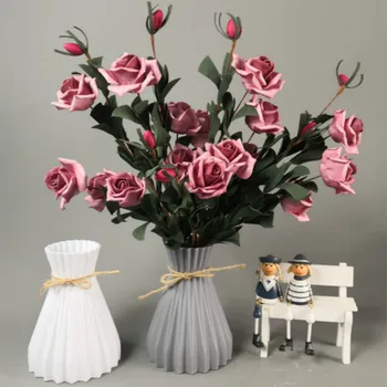 Flower Vase Anti-Ceramic Vase Milky White Flower Plants Pot Basket Wedding Living Room Desktop Home Nordic Decoration Vases
Flower Vase Anti-Ceramic Vase Milky White Flower Plants Pot Basket Wedding Living Room Desktop Home Nordic Decoration Vases