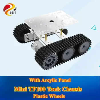RC Metal Robot Tank Chassis mini TP100 Crawler Caterpillar Tracked Vehicle with Plastic Track for Arduino diy educational kit
RC Metal Robot Tank Chassis mini TP100 Crawler Caterpillar Tracked Vehicle with Plastic Track for Arduino diy educational kit