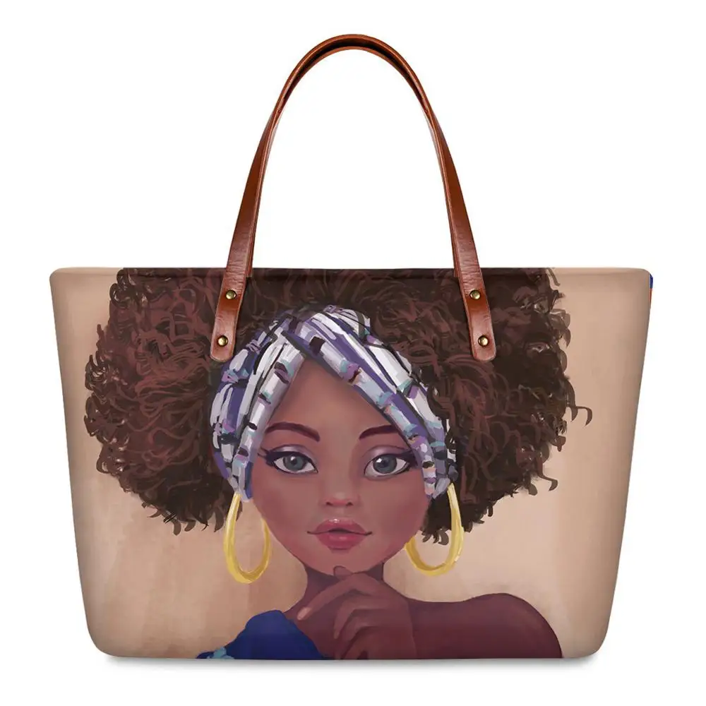 African Girl Printing Shoulder Bags For Women 2020 Fashion Women's Bags Casual Tote Handbag Lady Luxury Handbags Bolsa Feminina
African Girl Printing Shoulder Bags For Women 2020 Fashion Women's Bags Casual Tote Handbag Lady Luxury Handbags Bolsa Feminina