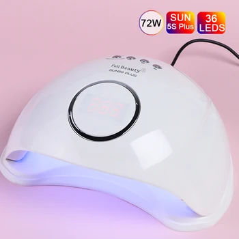 72W UV LED Lamp Gel Polish Curing Nail Dryer Smart sensor Quick-Drying 36 LED Beads Care Machine Nail Art Tools SASUN5SPLUS
72W UV LED Lamp Gel Polish Curing Nail Dryer Smart sensor Quick-Drying 36 LED Beads Care Machine Nail Art Tools SASUN5SPLUS