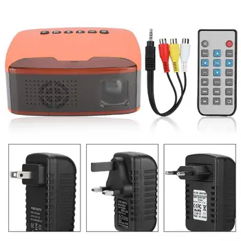 HD Projector MY20 Mini 1080P HD Projector Portable Home Cinema Beamer AV/HDMI/USB/TF Orange 110-240V For Portable Remote Control
HD Projector MY20 Mini 1080P HD Projector Portable Home Cinema Beamer AV/HDMI/USB/TF Orange 110-240V For Portable Remote Control