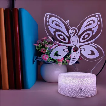 Beautiful Butterfly Animals Night Light App Cntrol 3D Led 7 Colors for Friends Simulation Butterfly Birthday Gifts TableLamp 
Beautiful Butterfly Animals Night Light App Cntrol 3D Led 7 Colors for Friends Simulation Butterfly Birthday Gifts TableLamp