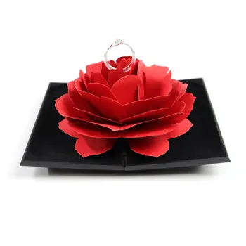 3D Elegant Rings Box Wedding Engagement Ring Rose Flower Gift Boxes For Jewelry Display Storage Holder Decor 
3D Elegant Rings Box Wedding Engagement Ring Rose Flower Gift Boxes For Jewelry Display Storage Holder Decor