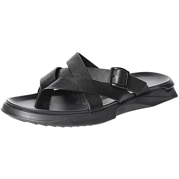 Summer High Quality Genuine Leather Flip-flops Male Outer Casual Sandals Outdoor Mens Slippers beach outdoor anti-skid cowhide
Summer High Quality Genuine Leather Flip-flops Male Outer Casual Sandals Outdoor Mens Slippers beach outdoor anti-skid cowhide