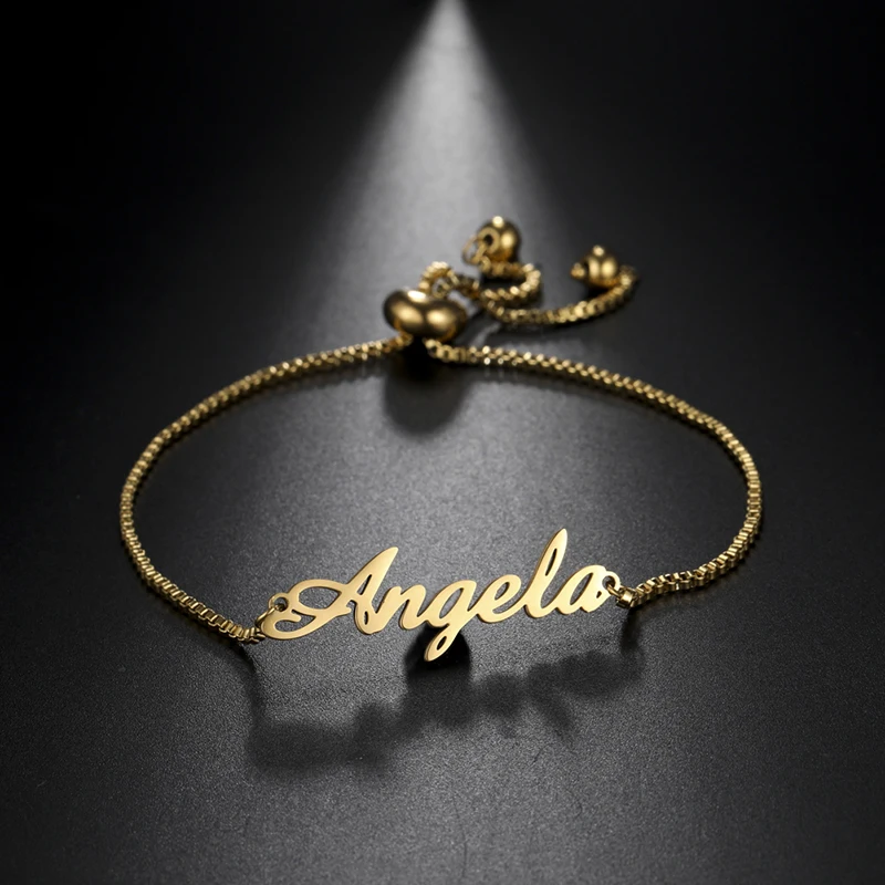 Sipuris Customized Name Bracelet Stainless Steel Box Chain Bracelet for Women Couple Adjustable Custom Personalized Jewelry Gift
Sipuris Customized Name Bracelet Stainless Steel Box Chain Bracelet for Women Couple Adjustable Custom Personalized Jewelry Gift