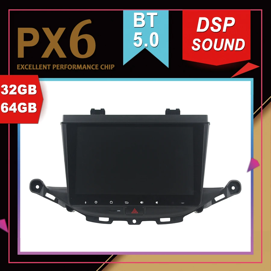 PX6 Отличная производительность Android 9 0 Автомобильный мультимедийный GPS для OPEL ASTRA K