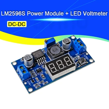 Javino LM2596S Power Module + LED Voltmeter DC-DC Adjustable Step-down Power Supply Module with Digital Display
Javino LM2596S Power Module + LED Voltmeter DC-DC Adjustable Step-down Power Supply Module with Digital Display
