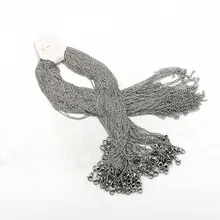 5pcs/lot 45cm + 5mm gold/steel stainless steel chain Cuban chain necklace jewelry manufacturing
5pcs/lot 45cm + 5mm gold/steel stainless steel chain Cuban chain necklace jewelry manufacturing