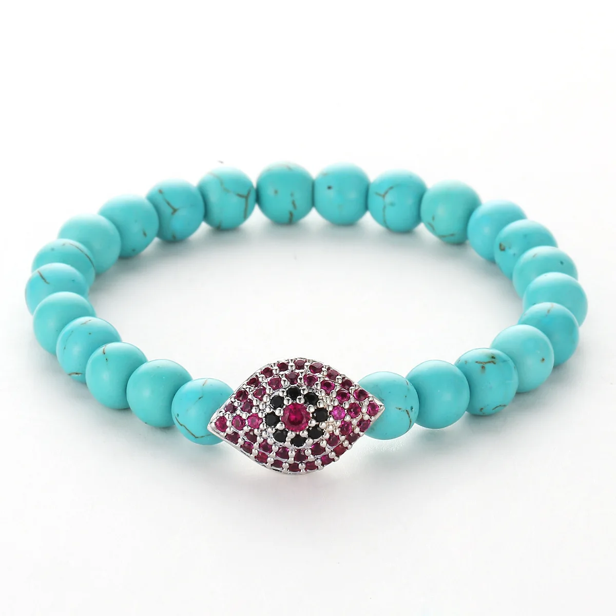 mm Natural Green Pine Stone Beads Bangle Charm Micro Inset Red Zircon Eyes Fashion Elastic Bracelet for Women Men Gifts
mm Natural Green Pine Stone Beads Bangle Charm Micro Inset Red Zircon Eyes Fashion Elastic Bracelet for Women Men Gifts