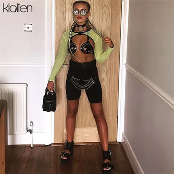 KLALIEN Fashion Womens Wild Mesh club wear Tops 2019 Summer Perspective Halter see-through full sleeve Sexy Bustier Mesh Vest
KLALIEN Fashion Womens Wild Mesh club wear Tops 2019 Summer Perspective Halter see-through full sleeve Sexy Bustier Mesh Vest