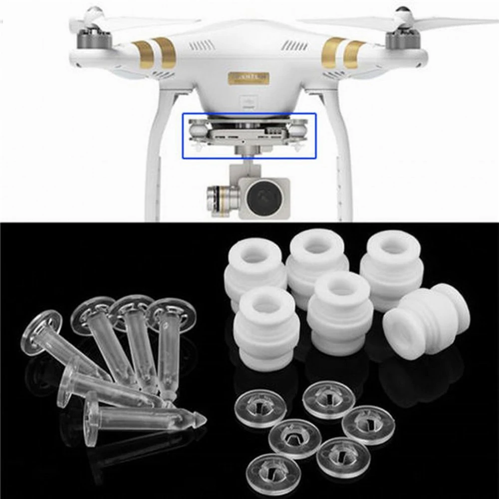 Gimbal Drone Shock Absorption Damping Rubber Balls & Anti-drop Pins Kit For DJI Phantom 3 FPV Standard Professional Advanced
Gimbal Drone Shock Absorption Damping Rubber Balls & Anti-drop Pins Kit For DJI Phantom 3 FPV Standard Professional Advanced