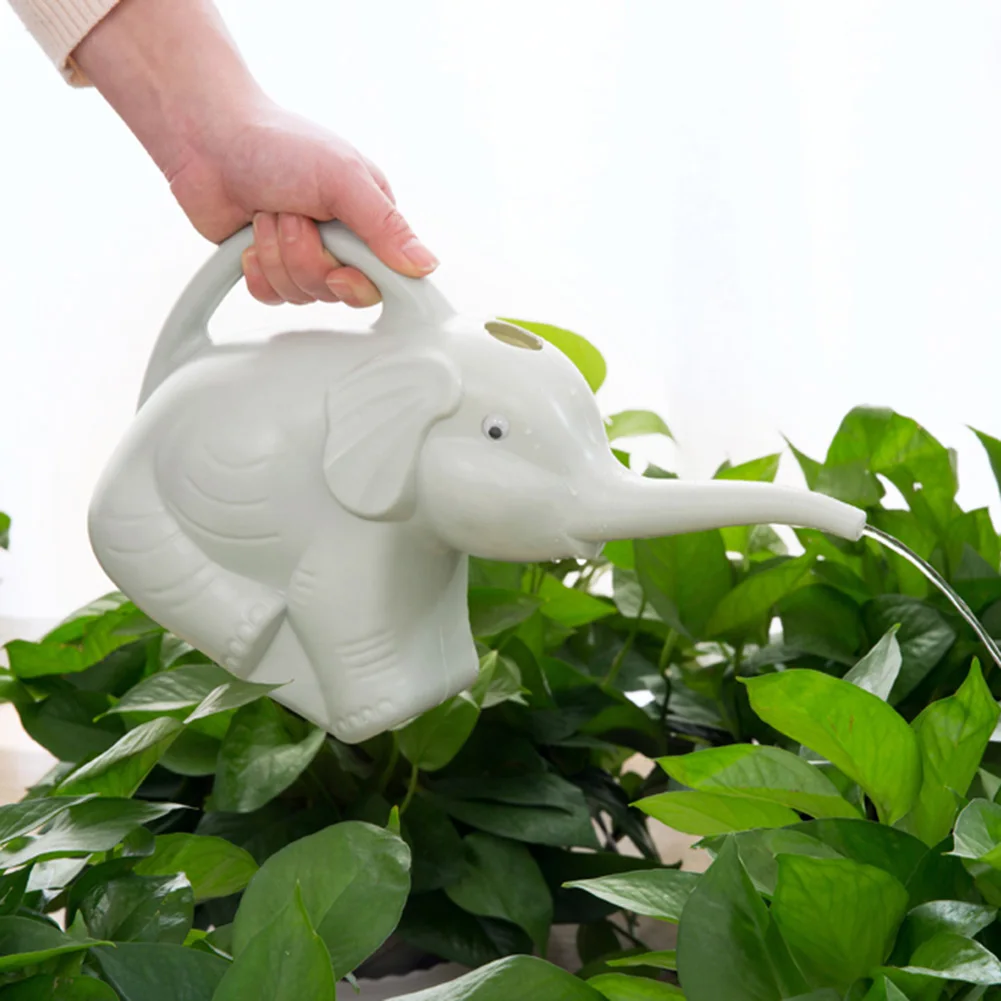 

Пластиковый слон полив может длинный рот дома патио лужайка садовый инструмент растения открытый J2Y