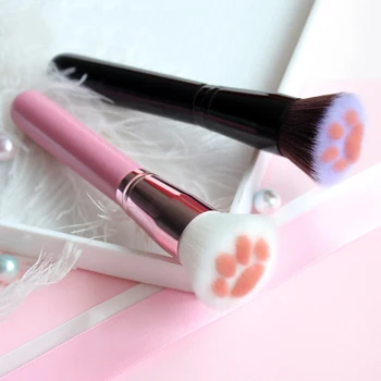 

1pc Cat Claw Shape Makeup Brushes Powder Foundation Eyeshadow Blush Concealer Fibre Hair Brush Professional Cosmetic Beauty Tool