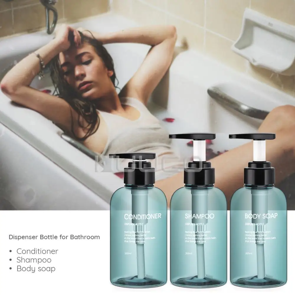 3pcs 300ml/500ml Soap Dispenser Bottle Plastic Pump Bottles for Liquid Body Soap Shampoo Conditioner Shower Gel
3pcs 300ml/500ml Soap Dispenser Bottle Plastic Pump Bottles for Liquid Body Soap Shampoo Conditioner Shower Gel