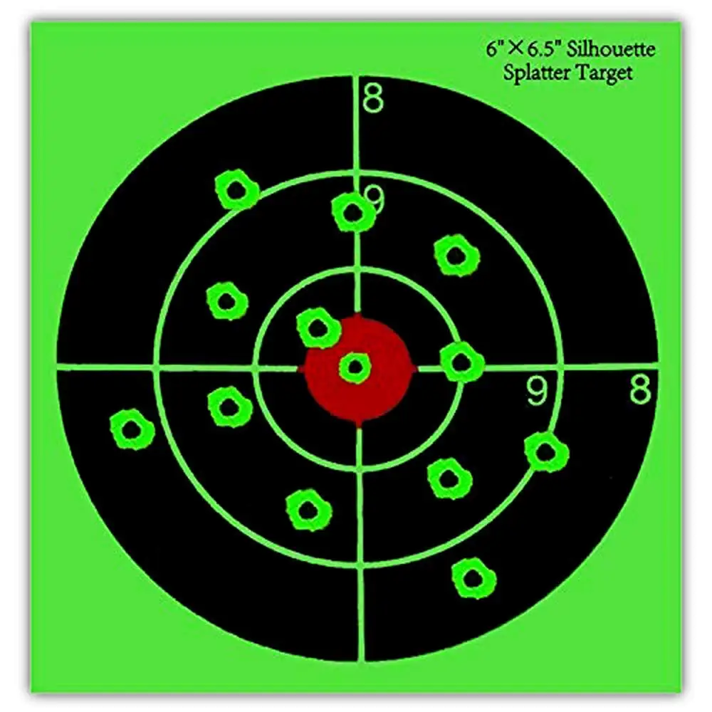 Splatter Targets - 8" Shooting Targets Paper Card - Bullseye Reactive Shooting Upon Impact - Gun - Rifle - Pistol - (25PCS)
Splatter Targets - 8" Shooting Targets Paper Card - Bullseye Reactive Shooting Upon Impact - Gun - Rifle - Pistol - (25PCS)