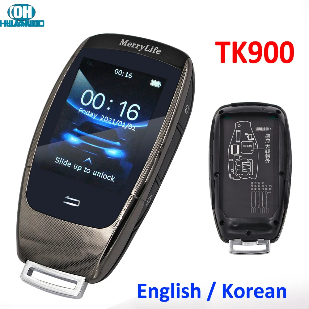 Новинка TK900 корейский модифицированный бутик Smart Remote Car Key ЖК-экран OBD для Audi BMW